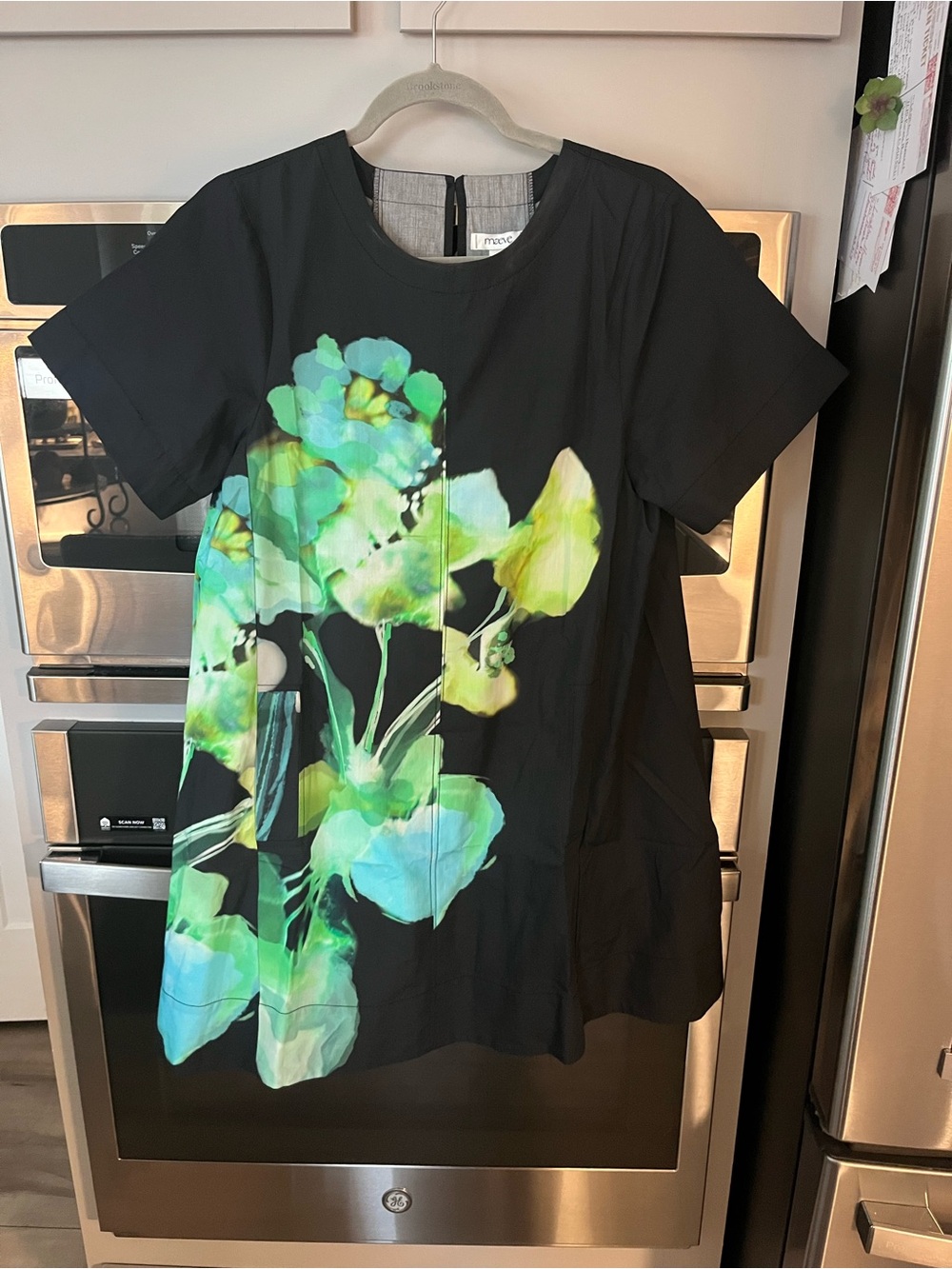 NWT Anthropologie Maeve Short-Sleeve Crew-Neck Swing Mini Dress Small